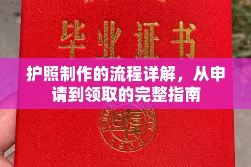 望谟护照制作的流程详解，从申请到领取的完整指南