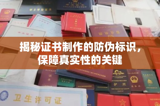 望谟揭秘证书制作的防伪标识，保障真实性的关键