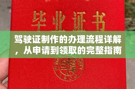 望谟驾驶证制作的办理流程详解，从申请到领取的完整指南