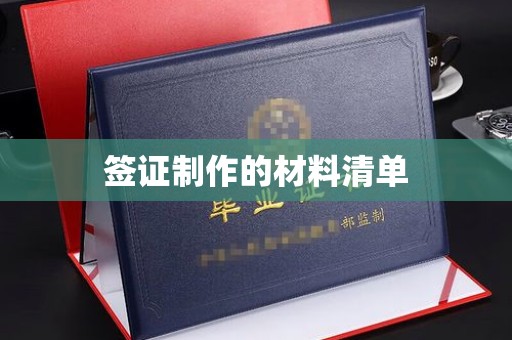 望谟签证制作的材料清单