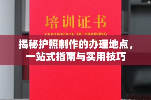 望谟揭秘护照制作的办理地点，一站式指南与实用技巧