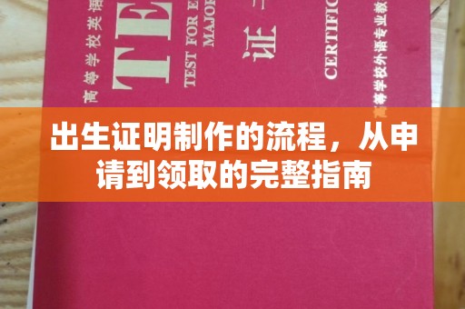 望谟出生证明制作的流程，从申请到领取的完整指南
