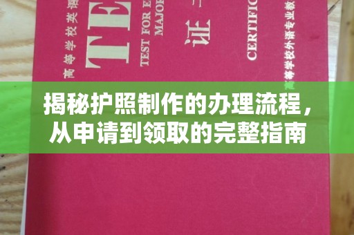 望谟揭秘护照制作的办理流程，从申请到领取的完整指南