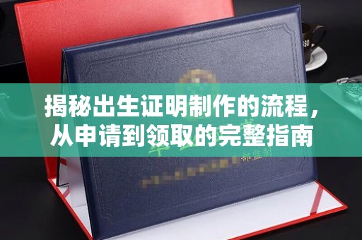 望谟揭秘出生证明制作的流程，从申请到领取的完整指南