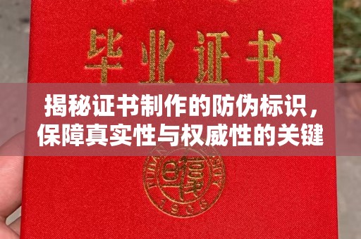 望谟揭秘证书制作的防伪标识，保障真实性与权威性的关键